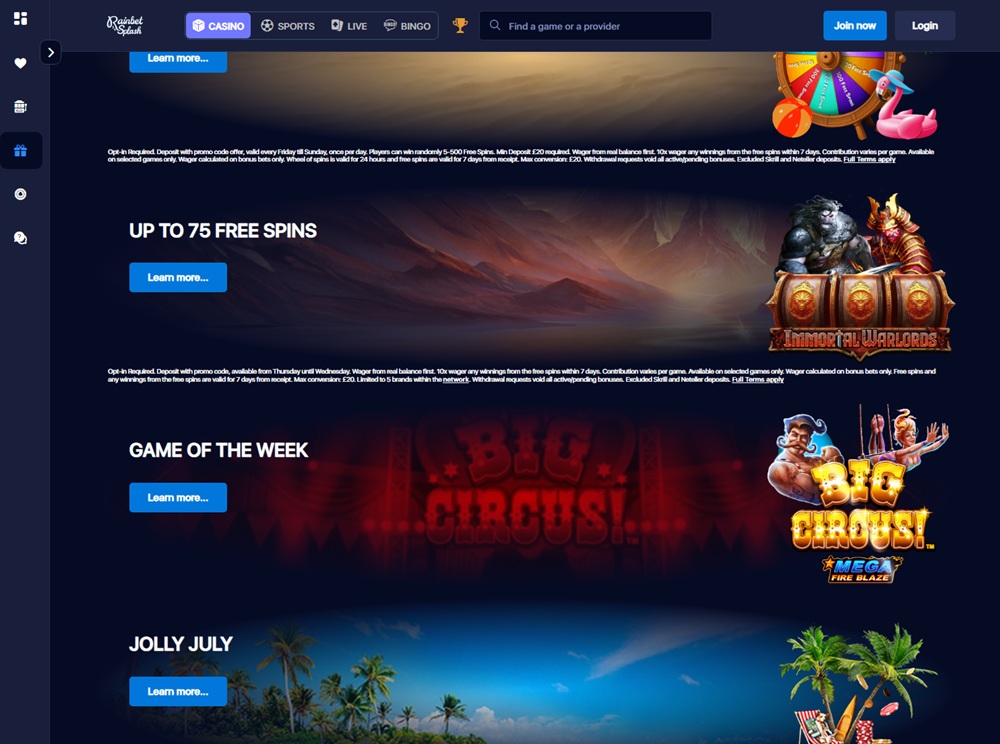 RainBetSplash Casino